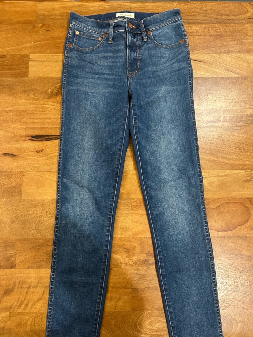 Madewell ‘9” High Rise Skinny’ Jeans in Dark Wash -  Size 27 T (Tall)